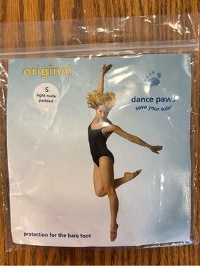 Dance Paws Original Light Nude Padded Foot Protection - Nude size S